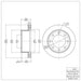 Disc Brake Rotor Dynamic Friction 600-54161