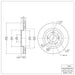 Disc Brake Rotor Dynamic Friction 600-72059