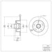Disc Brake Rotor Dynamic Friction 600-73017