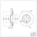 Disc Brake Rotor Dynamic Friction 600-74051D