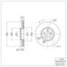 Disc Brake Rotor Dynamic Friction 600-75023D