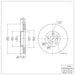 Disc Brake Rotor Dynamic Friction 600-76068