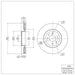 Disc Brake Rotor Dynamic Friction 604-07004