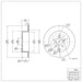 Disc Brake Rotor Dynamic Friction 604-13025