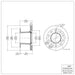 Disc Brake Rotor Dynamic Friction 604-48089