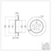 Disc Brake Rotor Dynamic Friction 604-56015