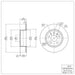 Disc Brake Rotor Dynamic Friction 604-65010