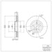 Disc Brake Rotor Dynamic Friction 604-67052