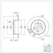 Disc Brake Rotor Dynamic Friction 604-76054