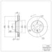 Disc Brake Rotor Dynamic Friction 900-74050D