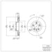 Disc Brake Rotor Dynamic Friction 900-74056D