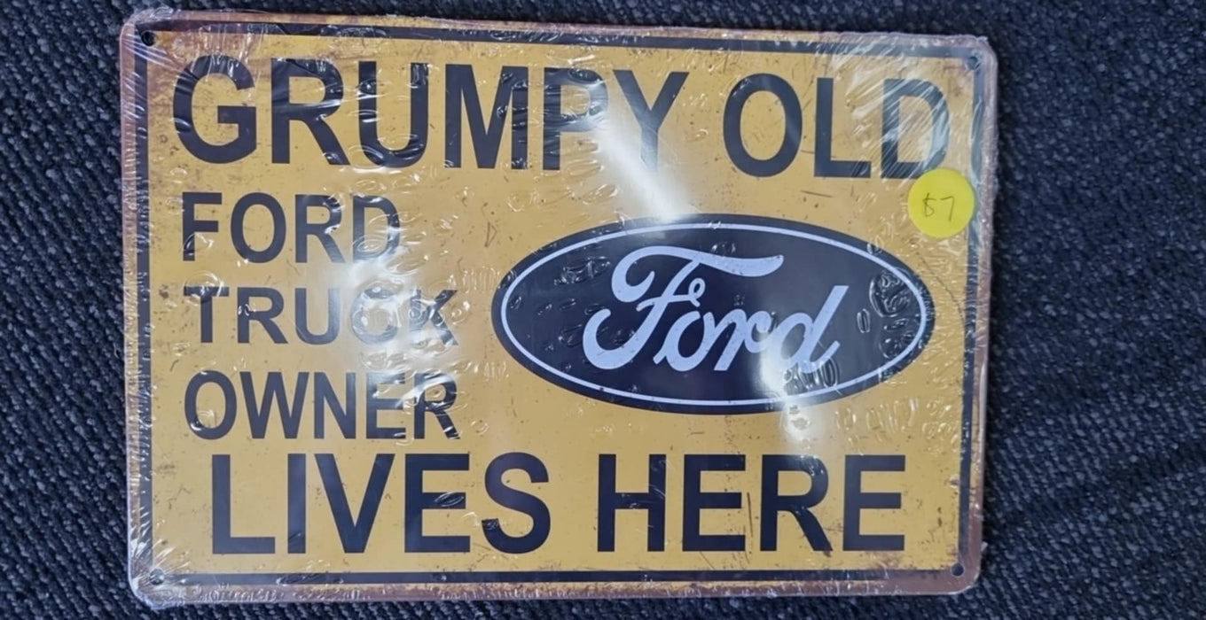 Metal sign