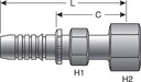 Hydraulic Coupling / Adapter Gates G17230-0404