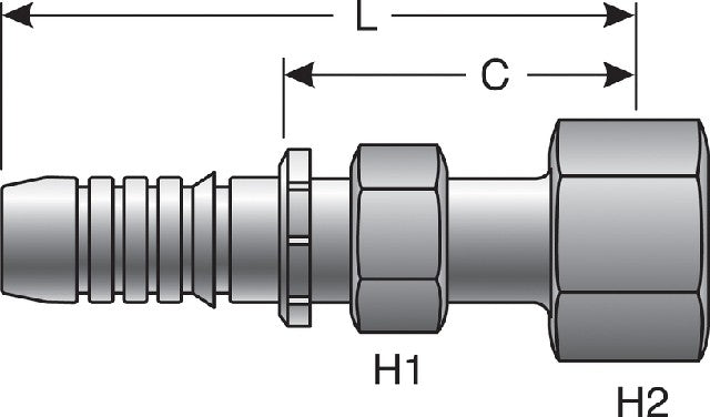 Hydraulic Coupling / Adapter Gates G17230-1010