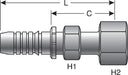 Hydraulic Coupling / Adapter Gates G17230-1616