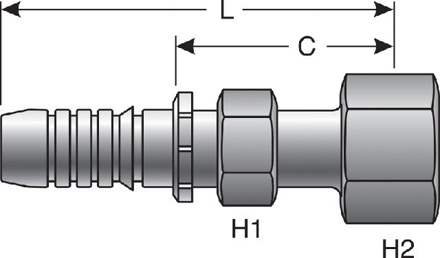 Hydraulic Coupling / Adapter Gates G17230-2020