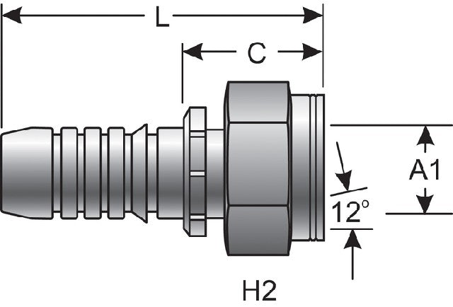 Hydraulic Coupling / Adapter Gates G17720-2438