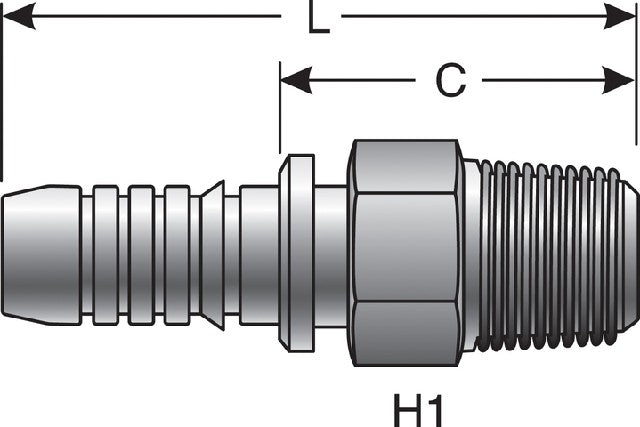 Hydraulic Coupling / Adapter Gates G18100-0606