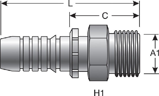 Hydraulic Coupling / Adapter Gates G20615-0612