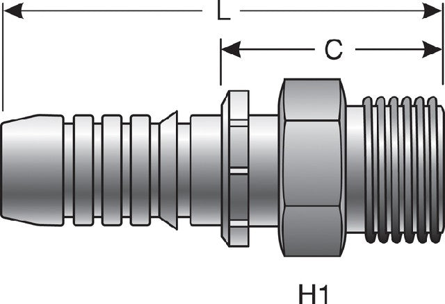 Hydraulic Coupling / Adapter Gates G20715-0614