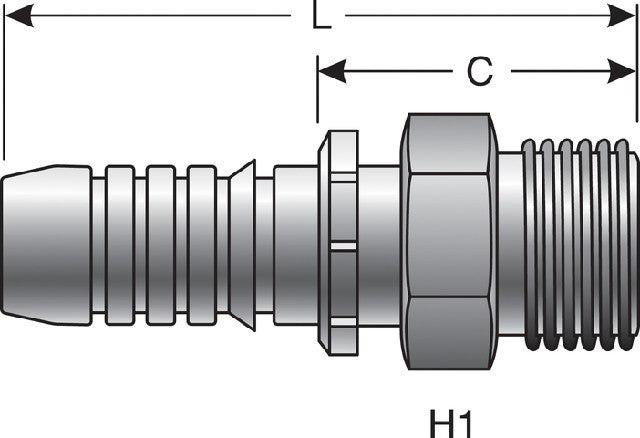 Hydraulic Coupling / Adapter Gates G20715-1020