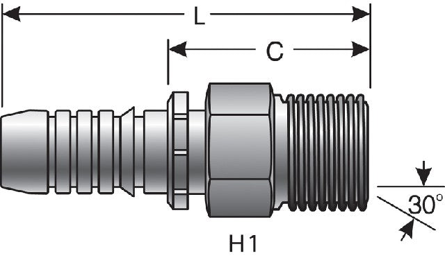 Hydraulic Coupling / Adapter Gates G20810-0606
