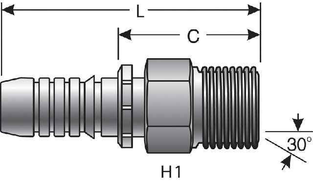 Hydraulic Coupling / Adapter Gates G20810-1012