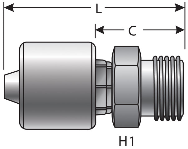 Hydraulic Coupling / Adapter Gates G21715-2038
