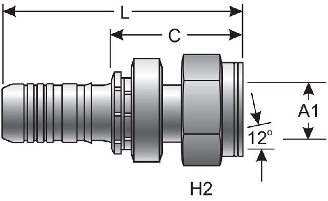 Hydraulic Coupling / Adapter Gates G22720-2438X