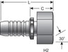 Hydraulic Coupling / Adapter Gates G22830-2424