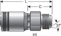 Hydraulic Coupling / Adapter Gates G23165-3232X