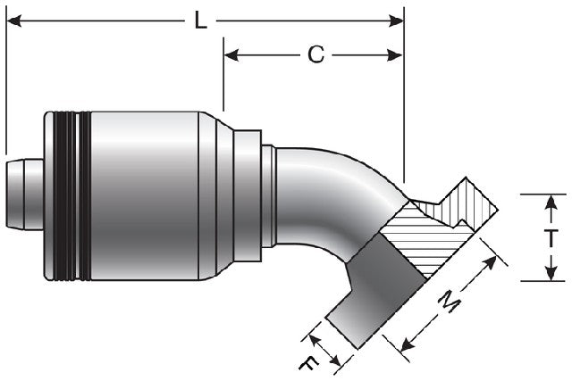 Hydraulic Coupling / Adapter Gates G23376-3232