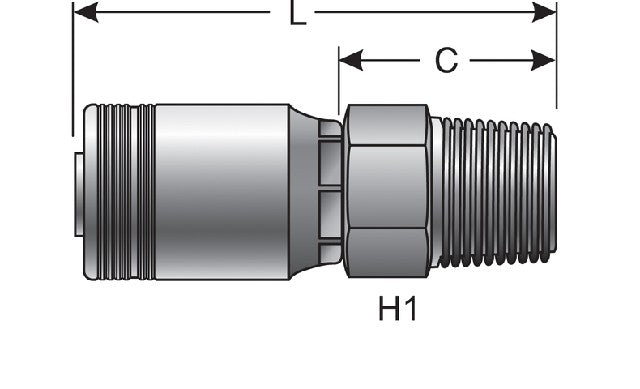 Hydraulic Coupling / Adapter Gates G24102-2424