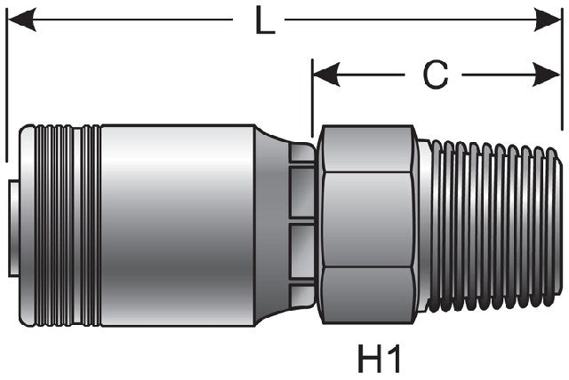 Hydraulic Coupling / Adapter Gates G24102-4848