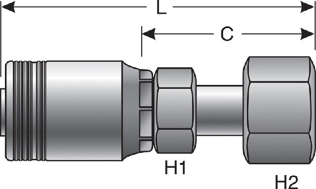 Hydraulic Coupling / Adapter Gates G24230-2424