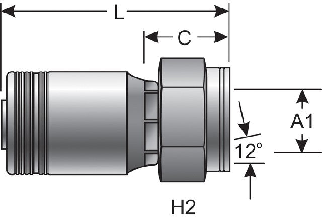 Hydraulic Coupling / Adapter Gates G24720-2438