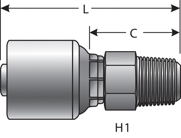 Hydraulic Coupling / Adapter Gates G25100-0404T