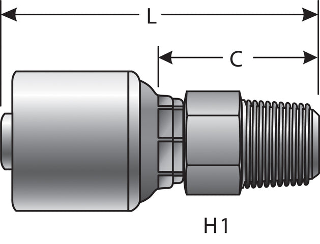 Hydraulic Coupling / Adapter Gates G25100-0406T