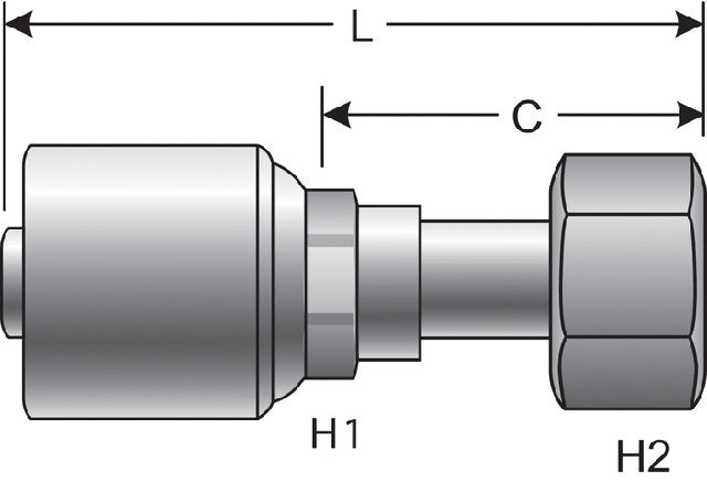 Hydraulic Coupling / Adapter Gates G25170-1214T