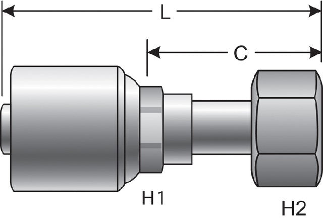Hydraulic Coupling / Adapter Gates G25170-1216T
