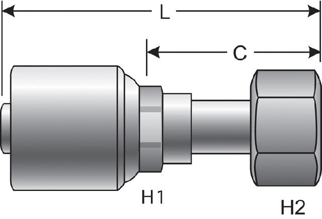 Hydraulic Coupling / Adapter Gates G25230-0606T