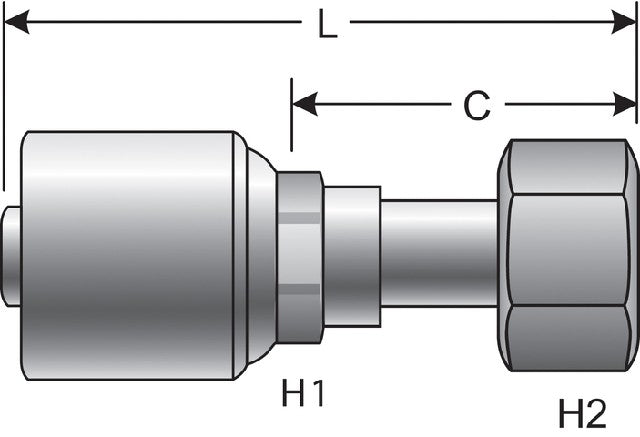 Hydraulic Coupling / Adapter Gates G25230-1616T