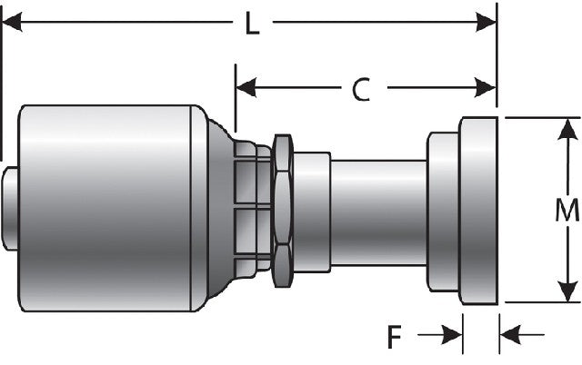Hydraulic Coupling / Adapter Gates G25300-0808T