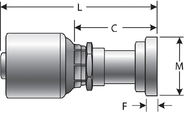 Hydraulic Coupling / Adapter Gates G25300-1212T