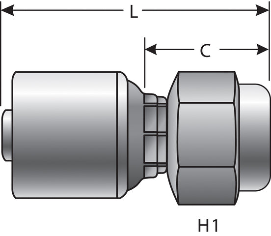 Hydraulic Coupling / Adapter Gates G25561-0408