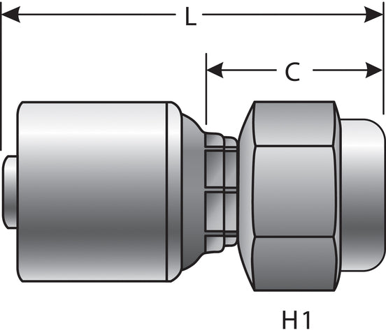 Hydraulic Coupling / Adapter Gates G25561-0608