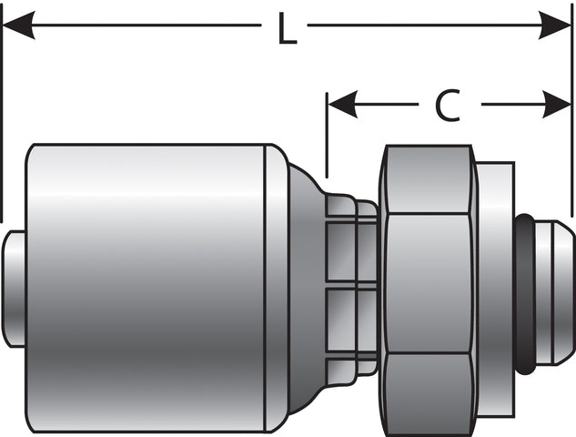 Hydraulic Coupling / Adapter Gates G25563-0406