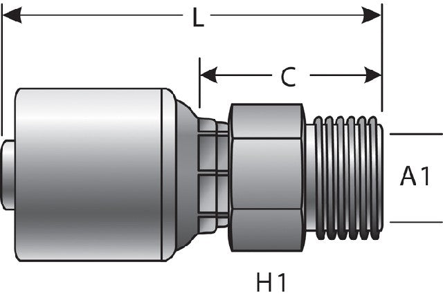 Hydraulic Coupling / Adapter Gates G25615-1018X