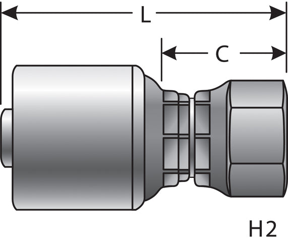 Hydraulic Coupling / Adapter Gates G25680-0817