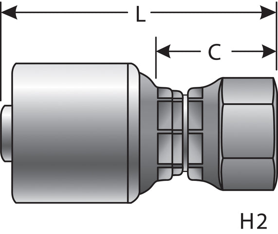 Hydraulic Coupling / Adapter Gates G25680-1021